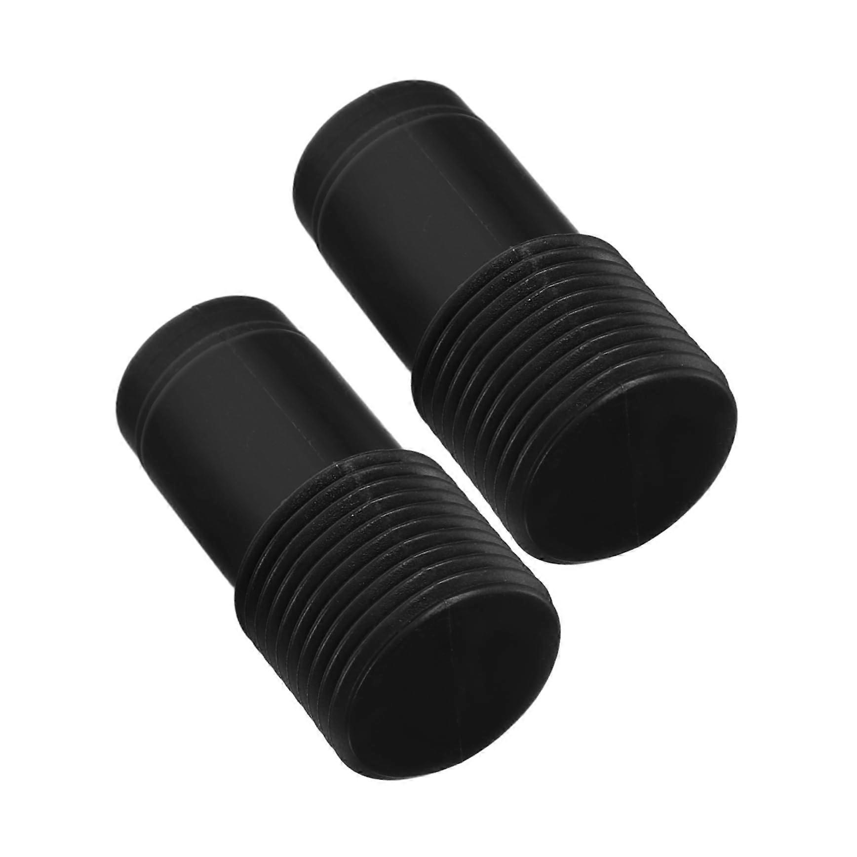 2Pcs Broom Handle Replacement Tips with Telescopic Pole Adapter for Mops, Durable Threaded Connector