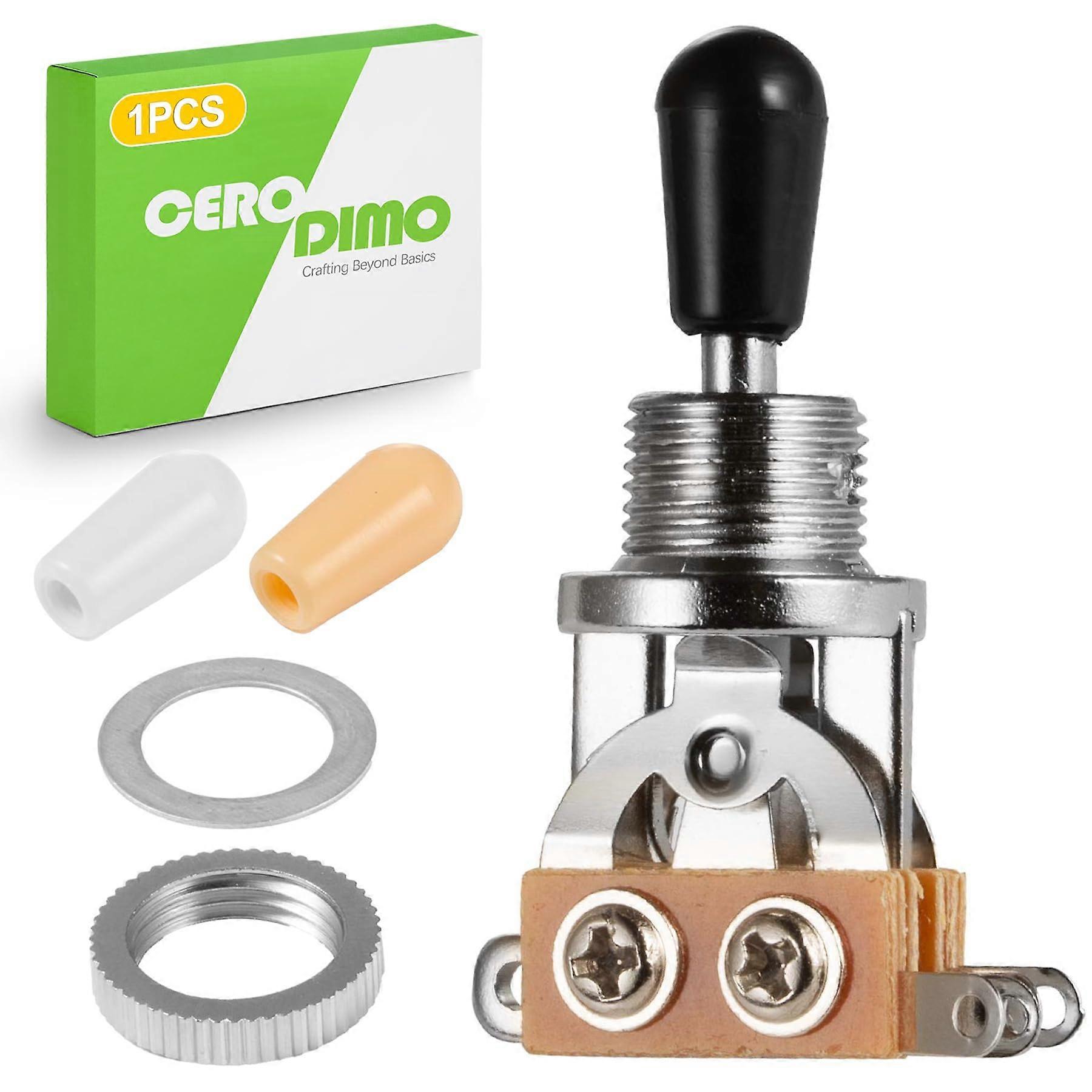 Guitar Toggle Switch 3 Way Electric Guitar Pickup Selector with Replaceable Tip and Easy Install