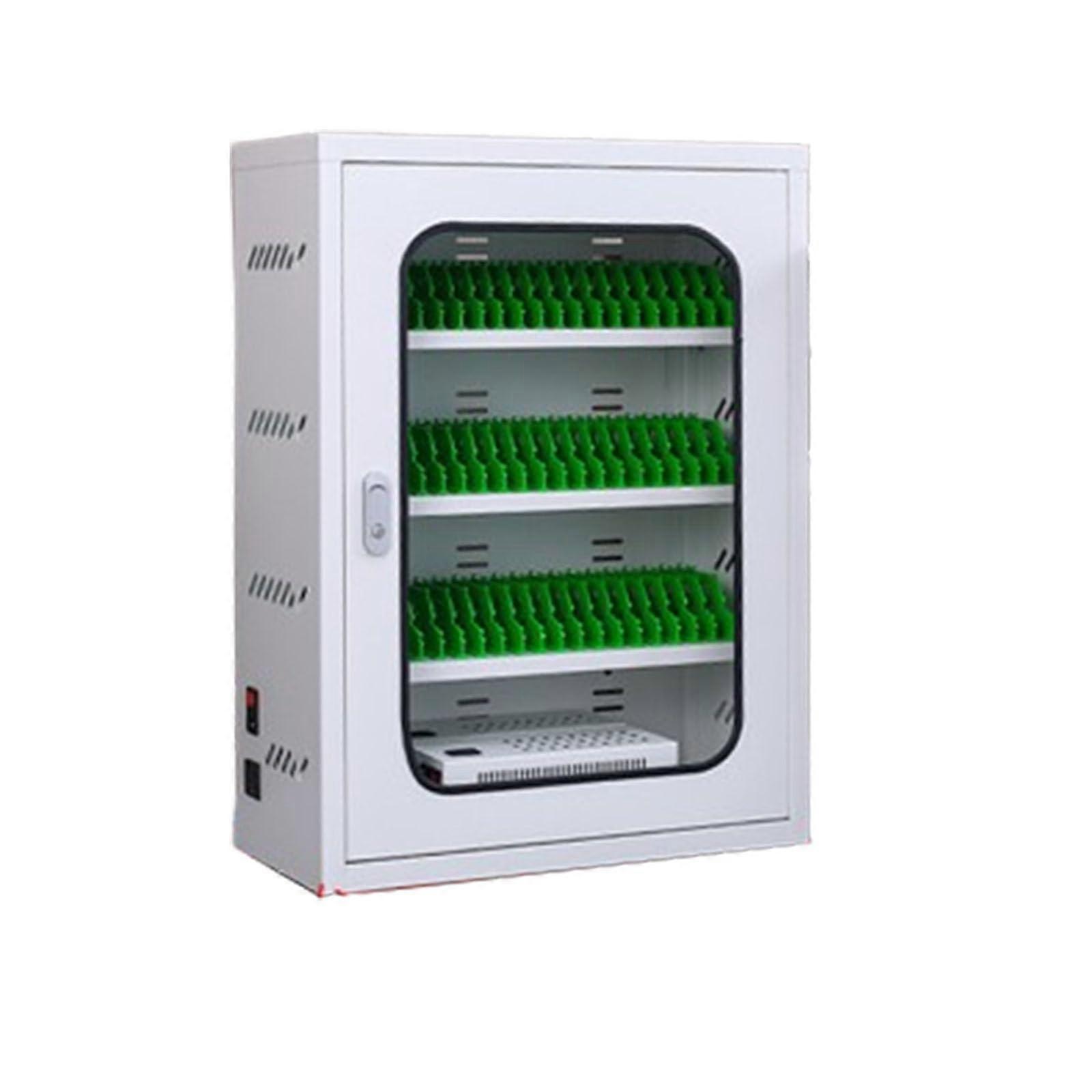 Lockable MultiDevice USB Charging Station Cabinet for Smartphones and Tablets White