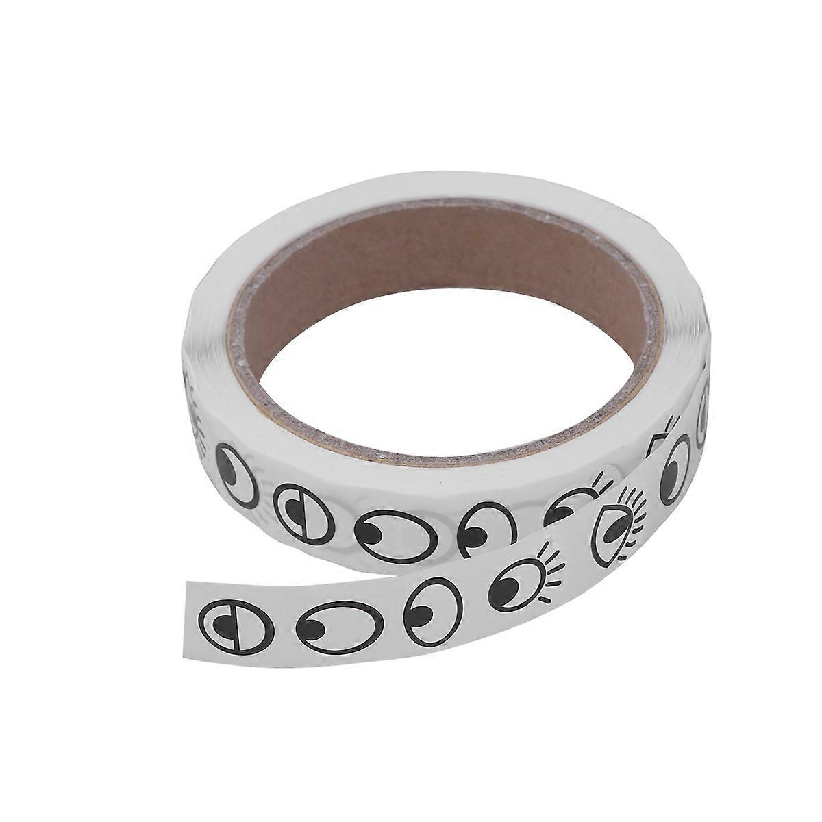 Coiling Roll Label Sticker White Eye Sticker Labels for Printer 1 Roll