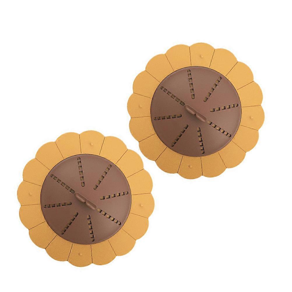 Kitchen Sink Drain Plug Spiral Seal for Bathroom and Kitchen Use Pp Tpr Material Anti-Clogging Function 2Pcs