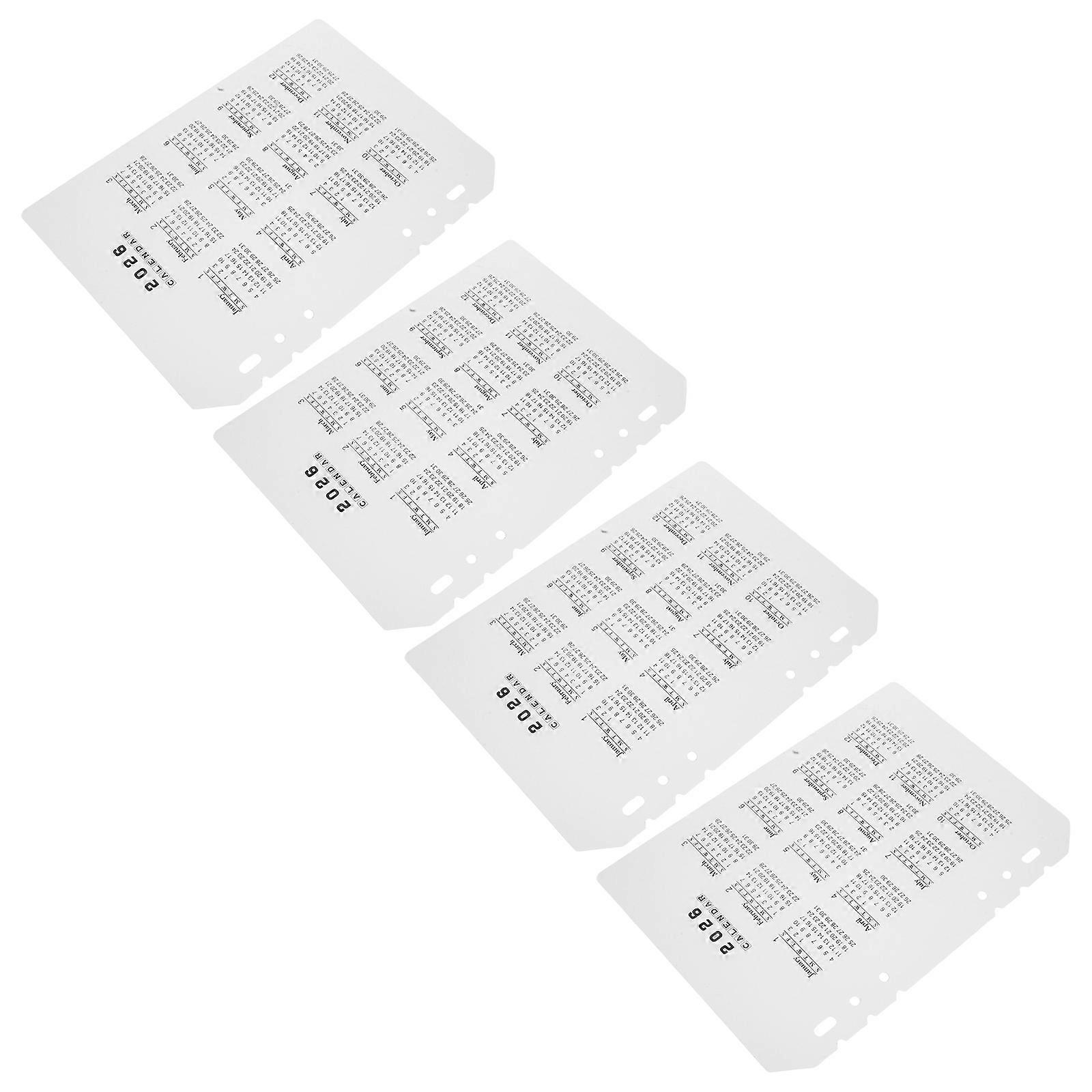 Refillable Binder Calendar Dividers for Date Organization 16Pcs Pack