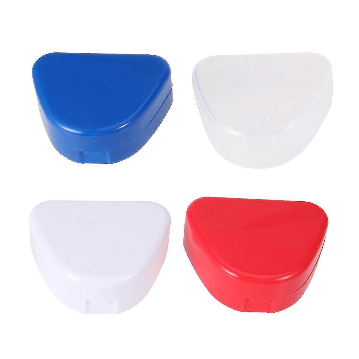 Denture Storage Case Retainer Box 4Pcs
