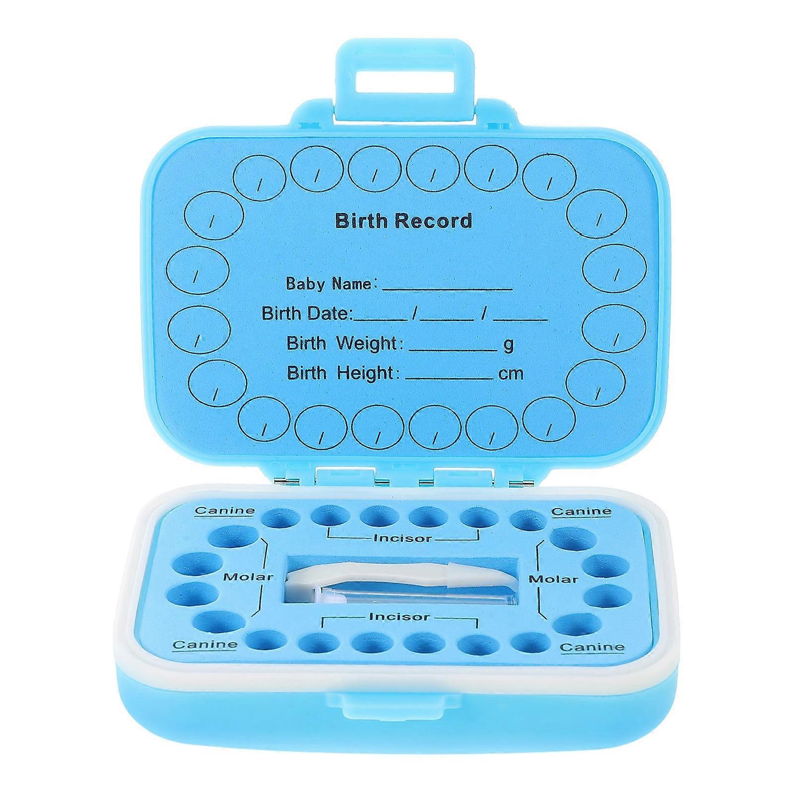 Baby Tooth Keepsake Box Plastic Organizer for Tooth Storage with 3Pcs Set