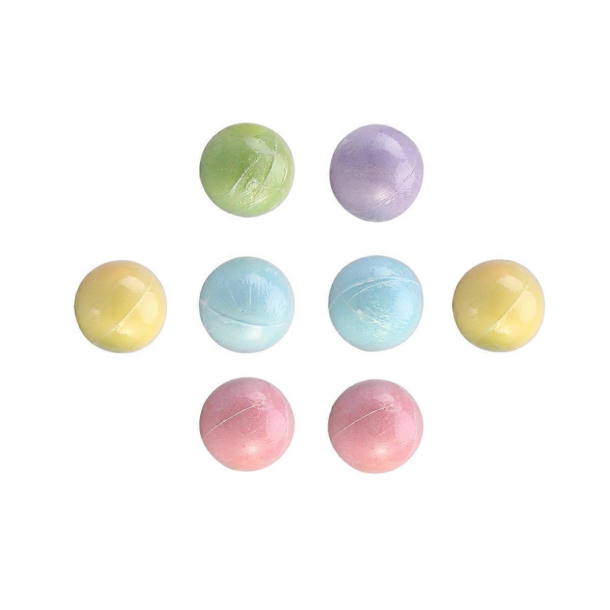 8Pcs Round Bathing Bomb Ball with Skin Moisturizing for Bathing