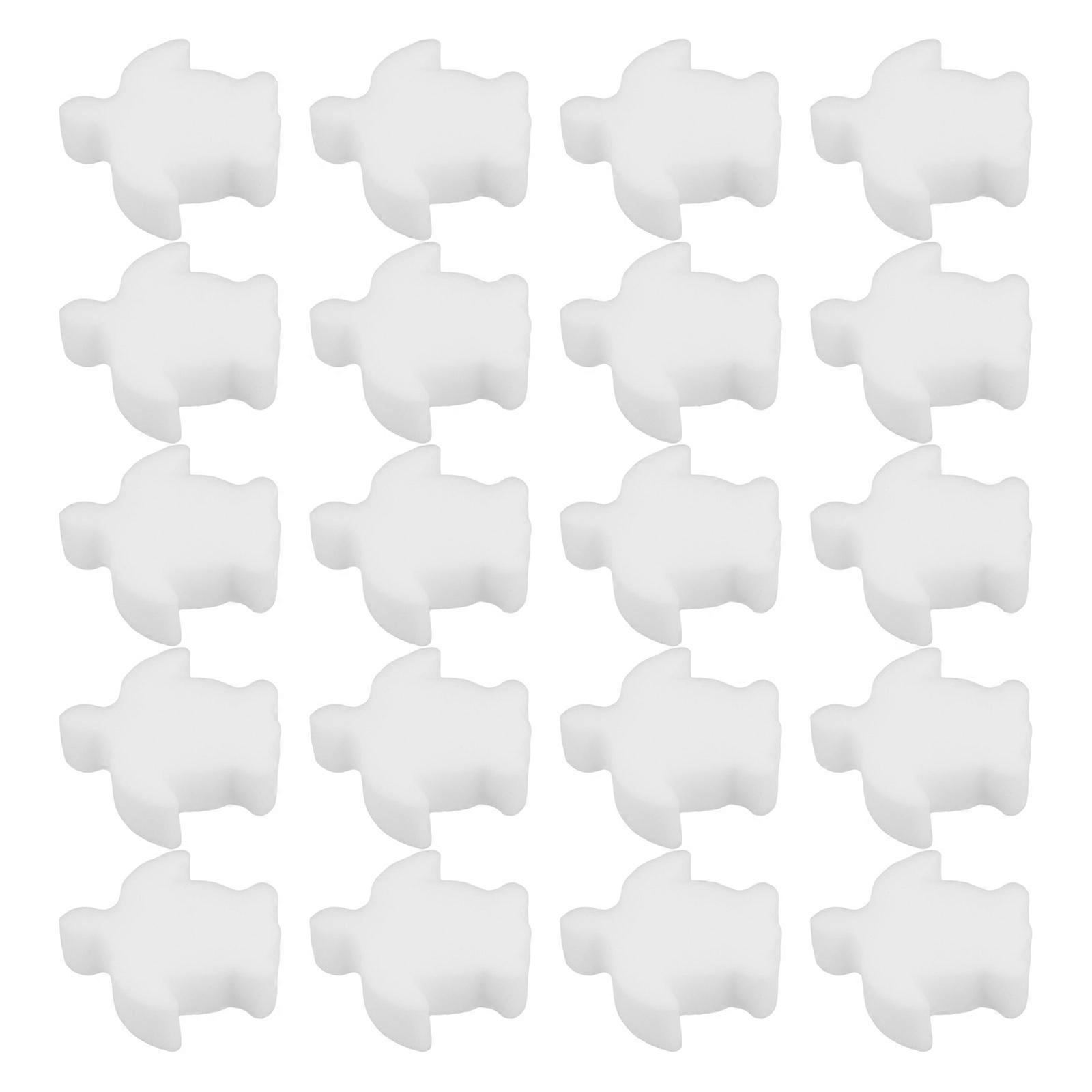 Clear Cleaning Oil Sponge Turtle Shaped Sponge for Pool Maintenance 20Pcs