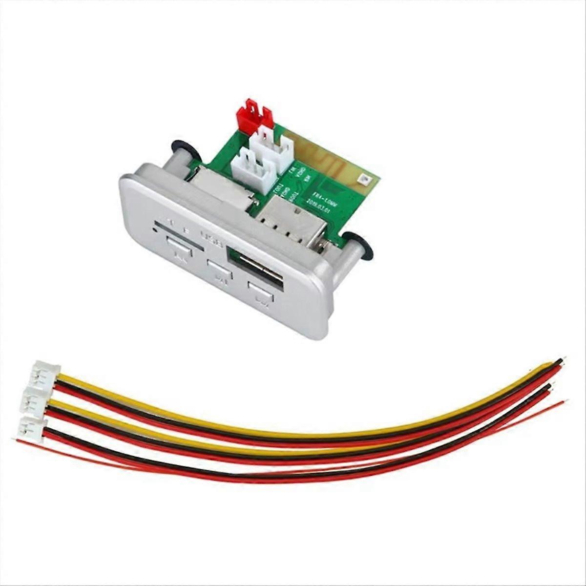 Car Radio MP3 Player 5V 12V WMA Decoder Board Audio Module Silver