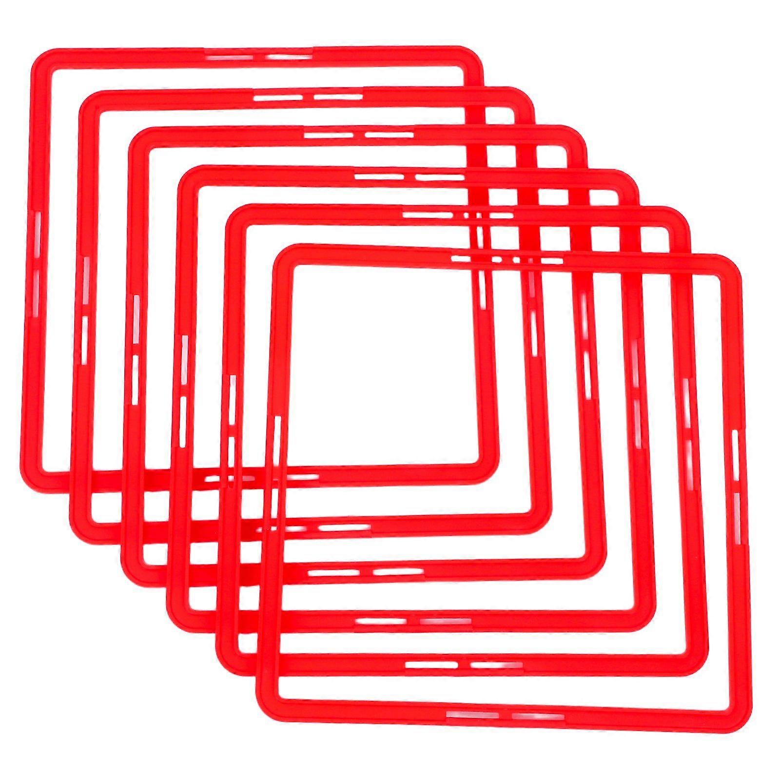 6pcs Multi-function Agility Rings Portable Agility Circles Professional Speeds Train Rings
