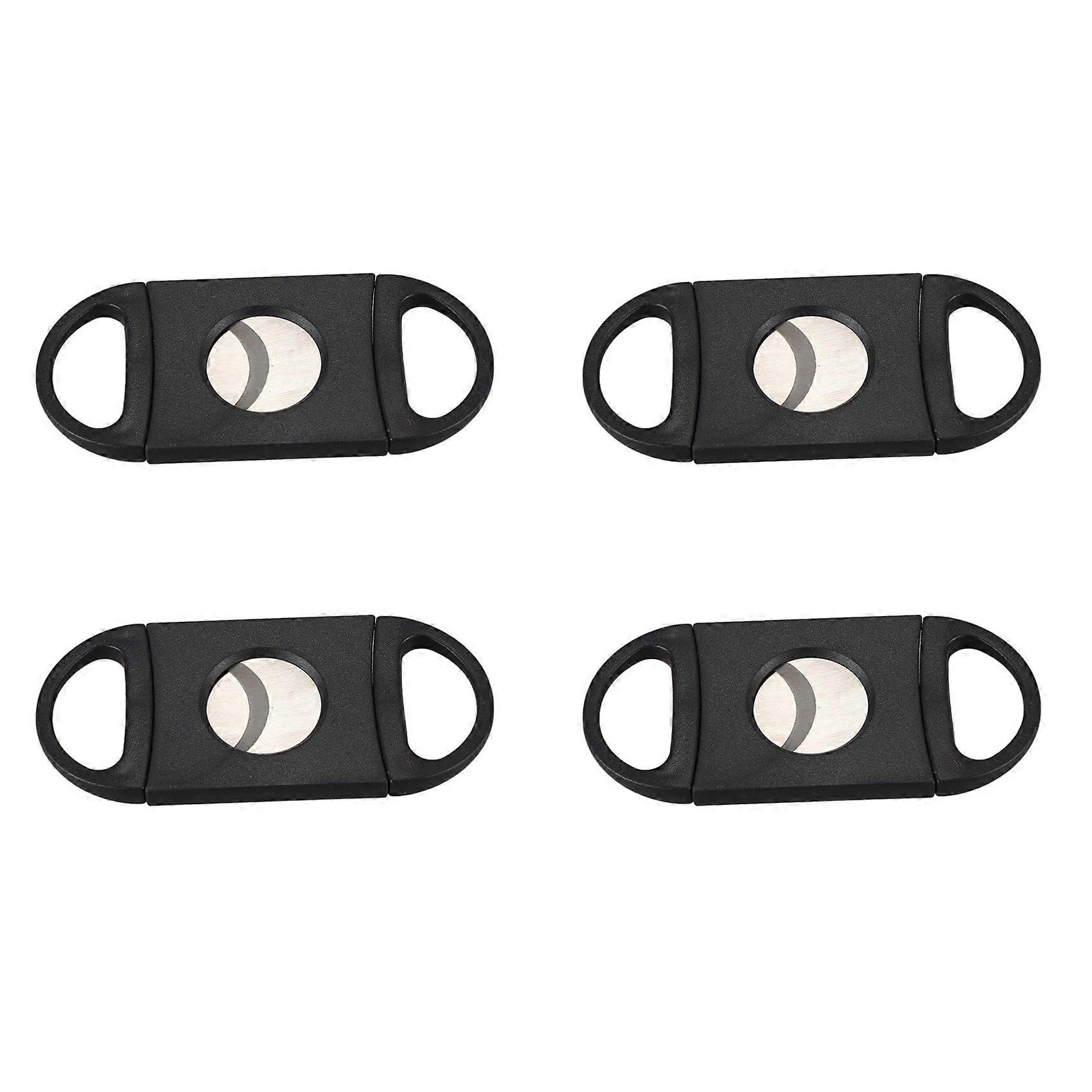 4X Oval-Shaped Cigar Cutter, Double Cut Blade