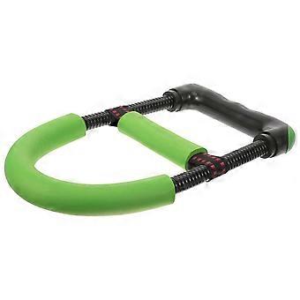 Exercitador de antebraço verde com alça para treinamento de força do braço, ferramenta de fitness portátil para uso doméstico, 70,5 x 5,3 x 4,8 cm