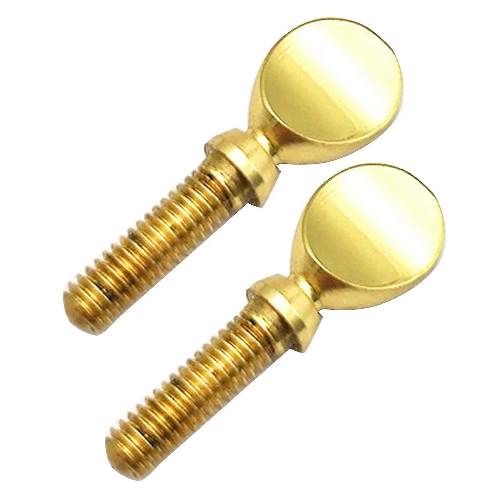 2pcs Silver Saxophone Neck Screw Set for Secure Neck Connection, Consistent Tightening Performance