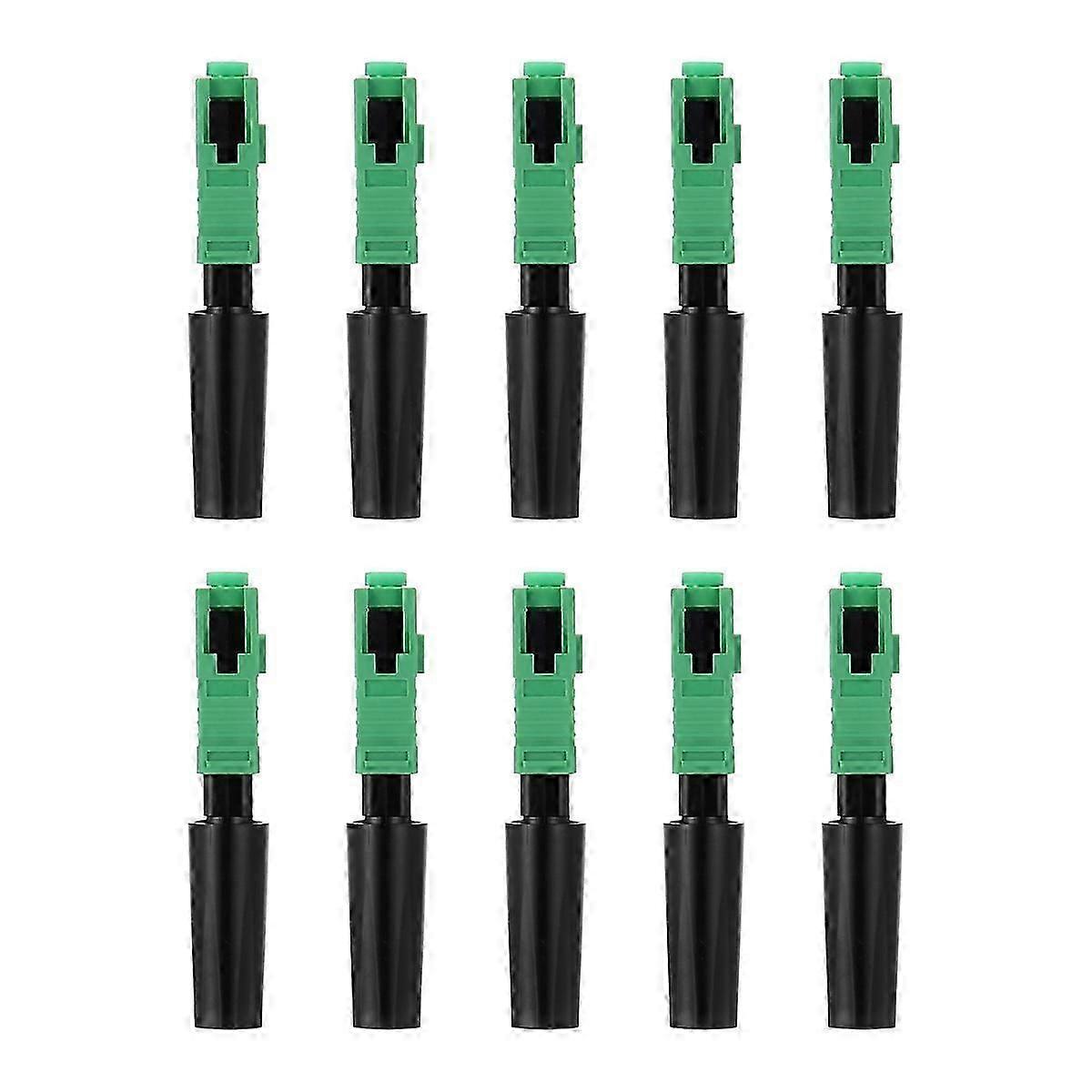 10pcs SC/APC Fiber Optic Quick Connectors for FTTH Embedded Installation