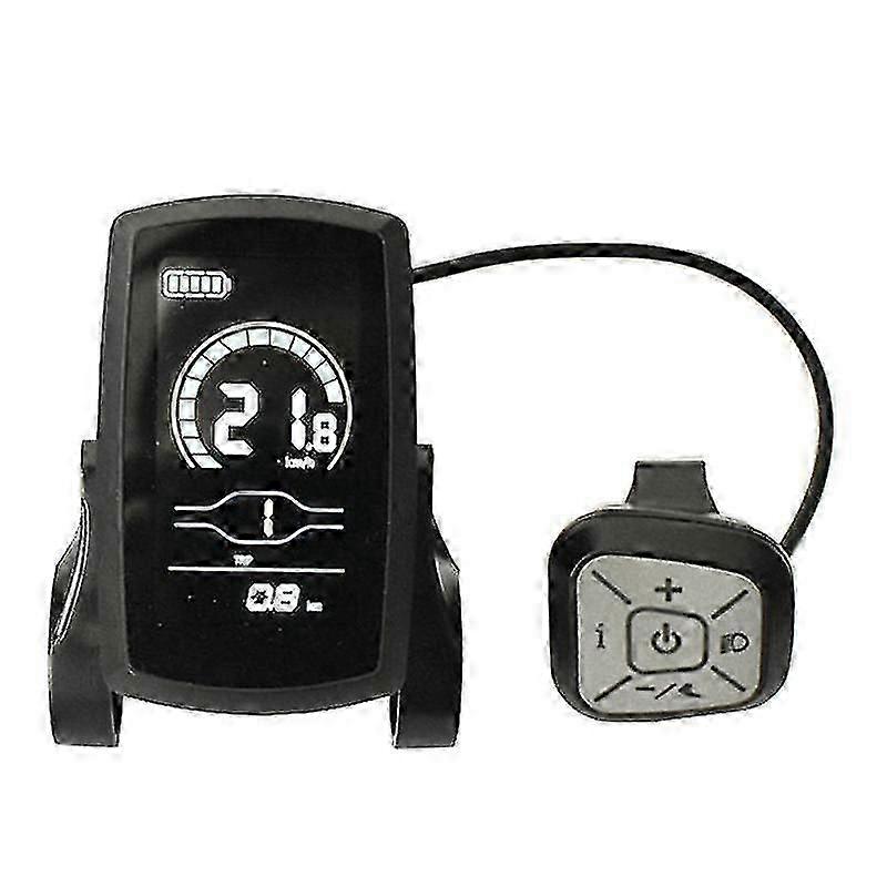 Ebike 36v48v Yl80c Lcd Meter Intelligent Control Panel Display For Ebike Controller Waterproof Plug