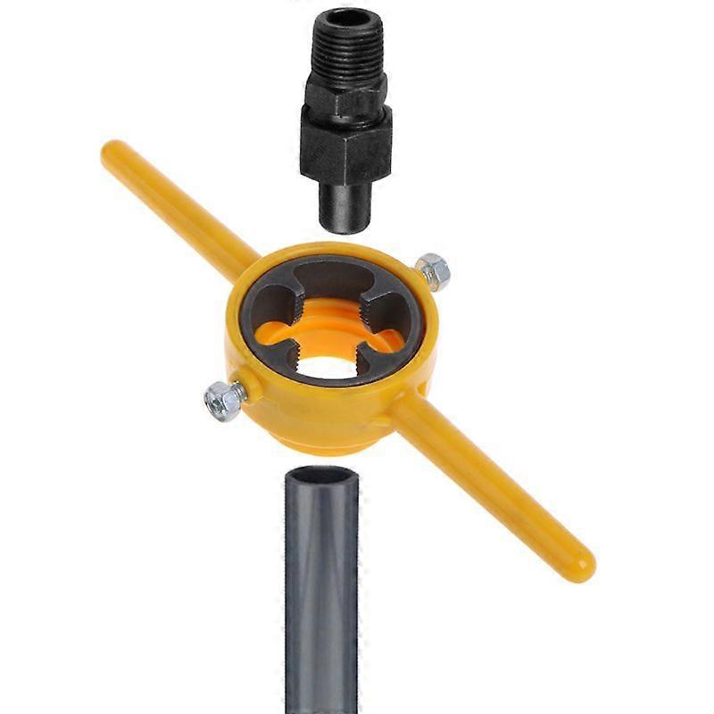 PVC Thread Maker Tools Kit NPT Die Set Pipe Threader compatible with Pumps Pipes Hand Tool