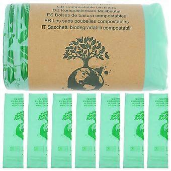 Müllbeutel zur Aufbewahrung, 50 Stück, aus Maisstärke, grün, praktisch