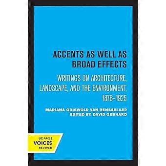 Accents As Well As Broad Effects - Mariana Griswold Van Rensselaer - Paperback - English Book - Landscape architecture and design