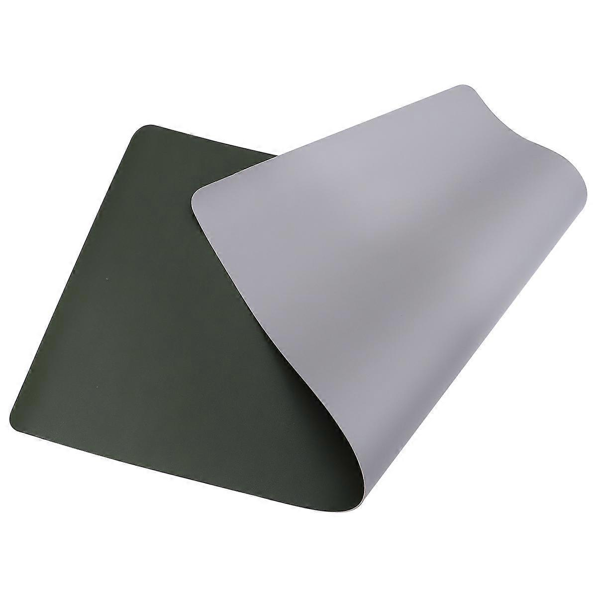 Laptop Mouse Pad Creative Double-Sided for Protecting Mouse Dark Green