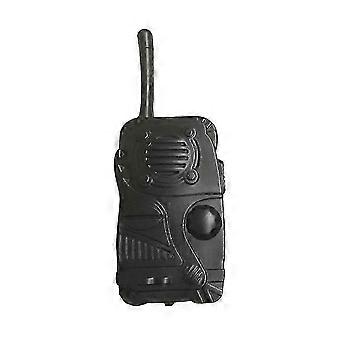 Melhor de 2026!! Interfone de plástico preto para brincadeiras de faz de conta de heróis em festas infantis.