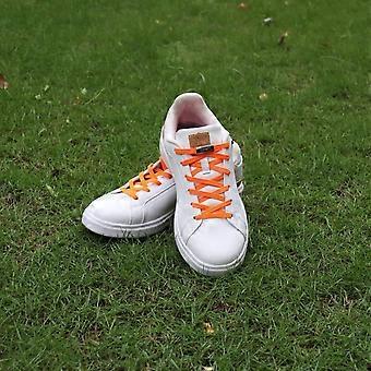 Elastische, flache Schnürsenkel ohne Binden für Sneaker, Schnürsenkel ohne Binden für Kinder und Erwachsene, dehnbare Schnürsenkel, orange