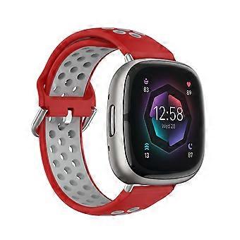Two-Color Silicone Watch Band For Fitbit Sense 2