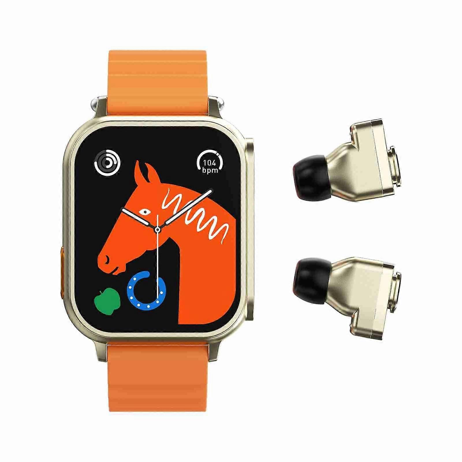 1.96 inch Bluetooth Call Earphone Smart Watch