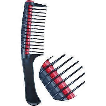 Peine de dientes anchos para rizos - Peine de peluquería desenredante y resistente al calor