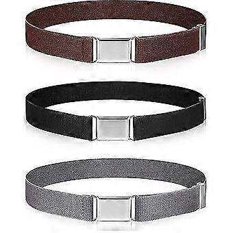 stks kinderen peuter elastische band verstelbare gesp elastische riem zilveren vierkante gesp voor jongens meisjes riem
