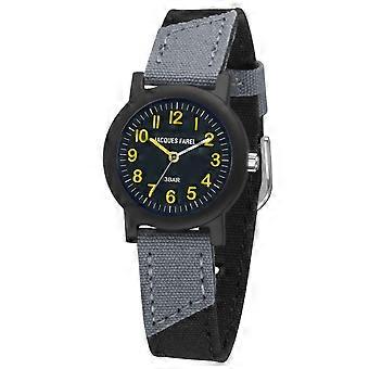 JACQUES FAREL Eco Children's Wristwatch Analog Quartz Boys ORG 1468 black grey