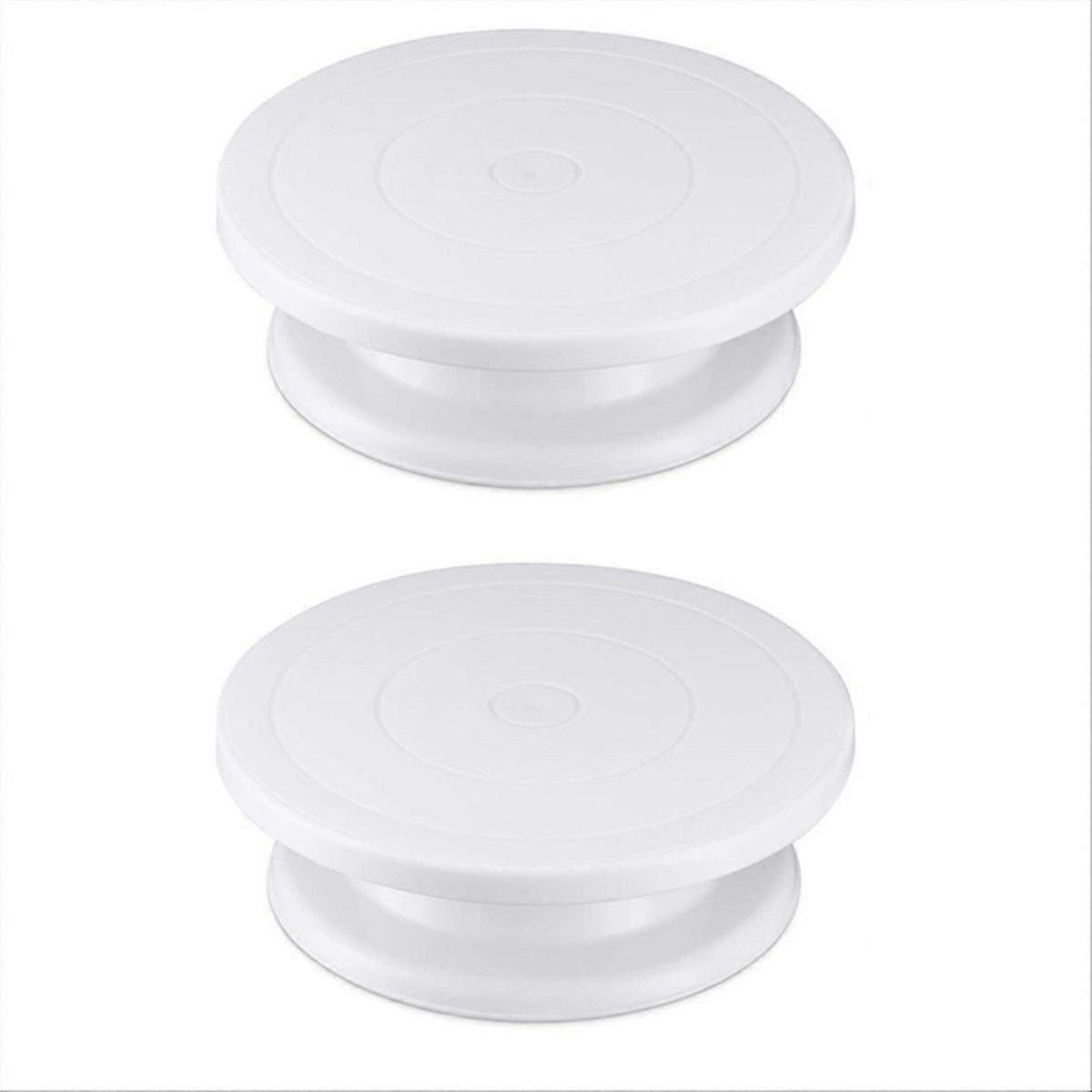 cake decoration decorating turntable White