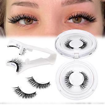 Magnetic Eyelashes with Applicator, Reusable Natural Manga Magnetic Lashes Kit, No Glue Needed Eyelashes with Magnets, Easy to Wear and Remove for All