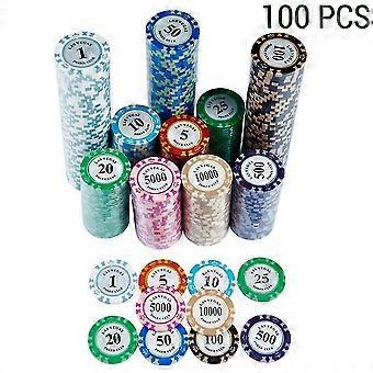 Poker Games Accessories - 100 Digital Poker ChipsLJJ
