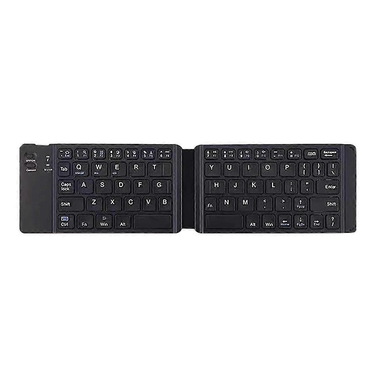 Dual Folding Wireless Bluetooth Keyboard for iPad Tablet Computer, B