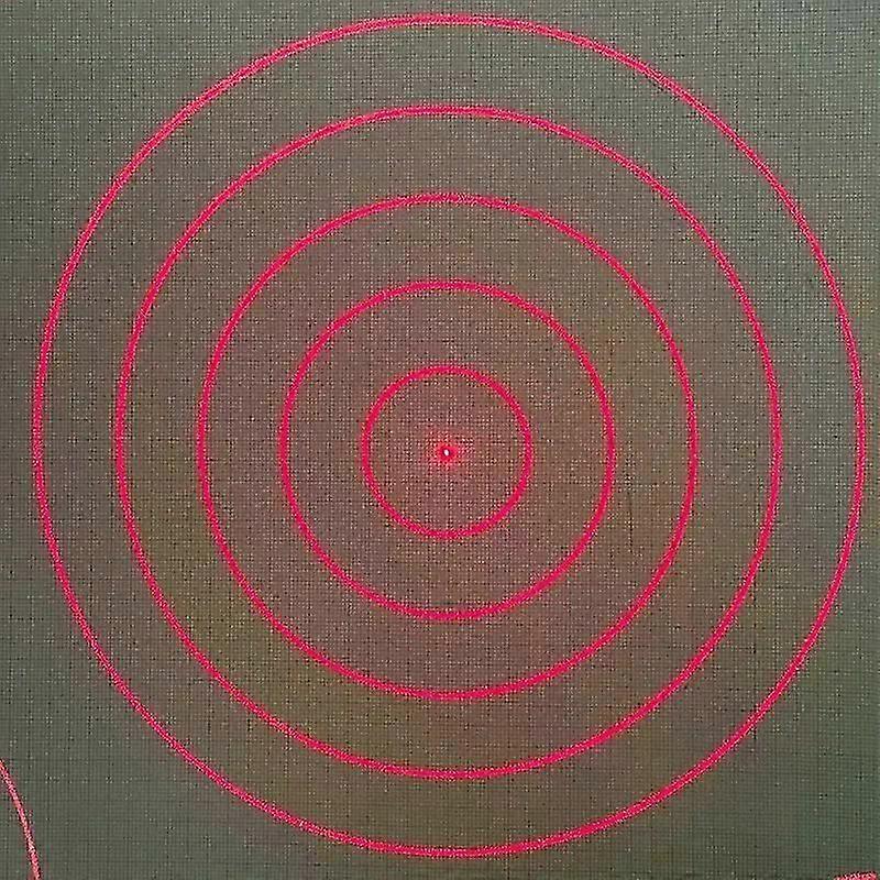 Five laser optical diffraction elements (DOE) and a five-ring concentric PET grating lens.