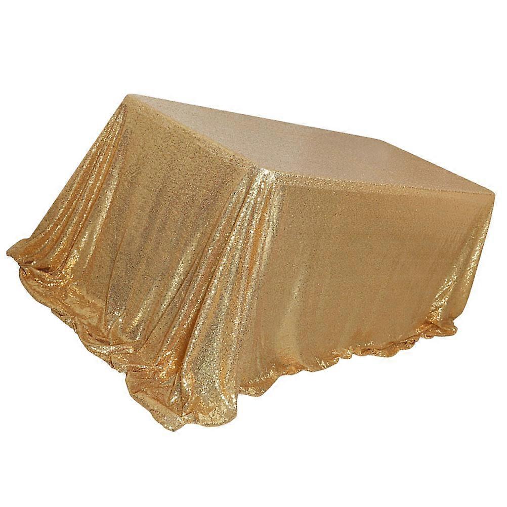 Golden Tablecloth Multi-Function for Table Decoration 5Pcs Set
