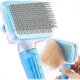 Hunde- und Katzenbürste, selbstreinigende Bürste für abgestorbene Haare, kompatibel mit Katzen und Hunden, effektive Entfernung von bis zu 95 % der abgestorbenen Haare, Xinmu
