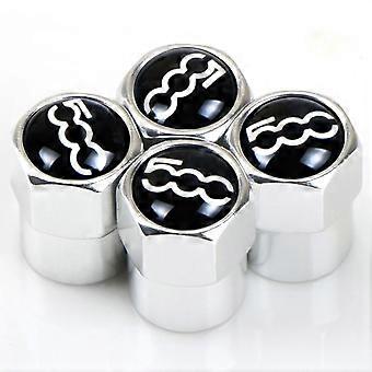 4 stks aluminiumlegering Auto Band Ventiel Caps Air Band Stelen Cover geval Voor fiat 500 500x 500l 500s 2007 ~ 2015 Auto styling verlegen