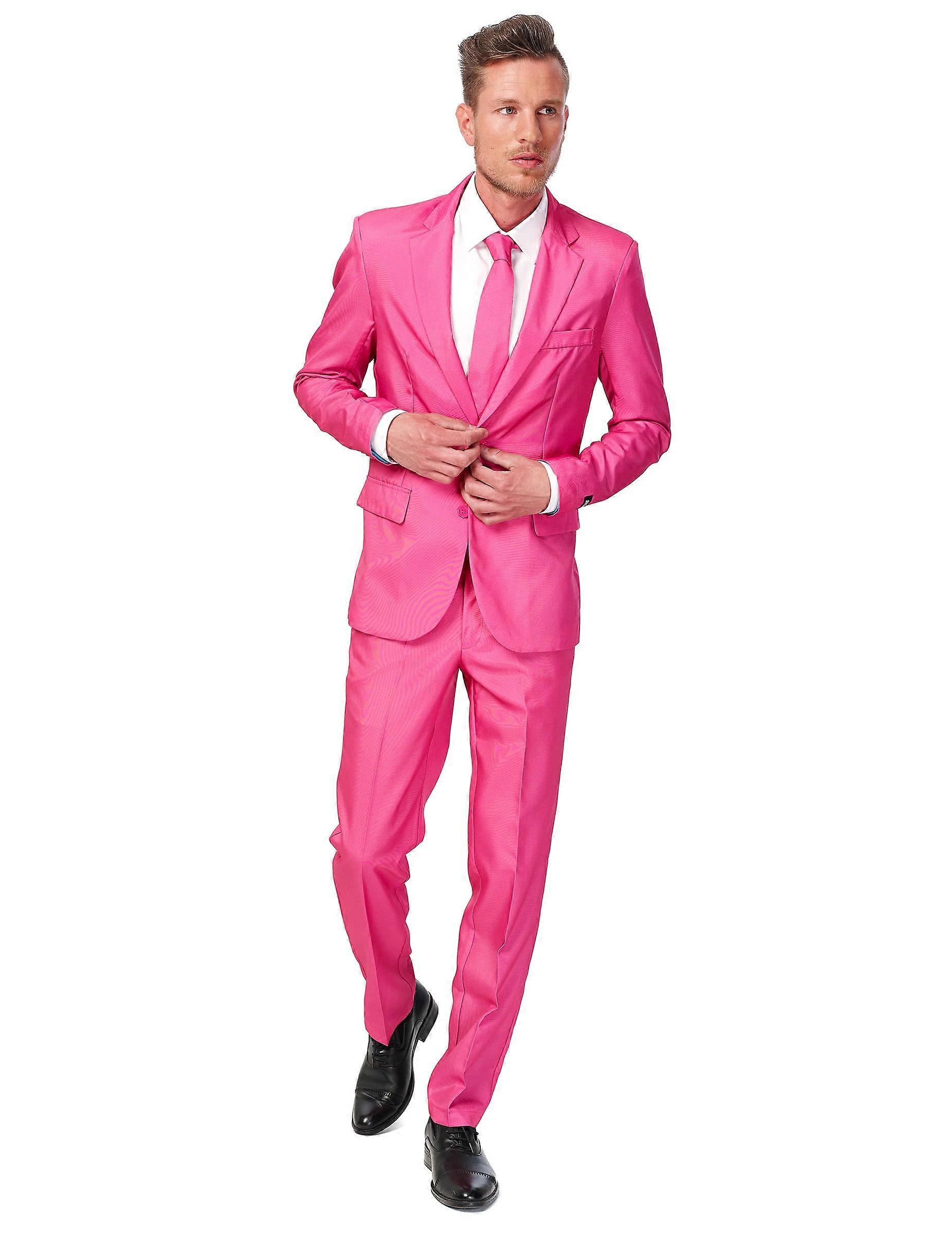 Mr. Solid suit in pink for men Suitmeister