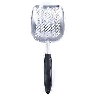 Solid Metal Rust-Resistant Ergonomic Cat Litter Scoop