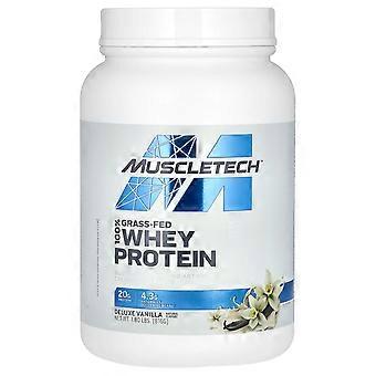 MuscleTech, 100% Grass-Fed Whey Protein, Baunilha Deluxe, 1,8 lbs (816 g)