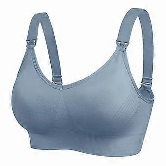 Wireless Nursing Bra for Large Breasts Top Opening Thin Maternity Support Bra with Side Support Lightweight Breastfeeding Underwear