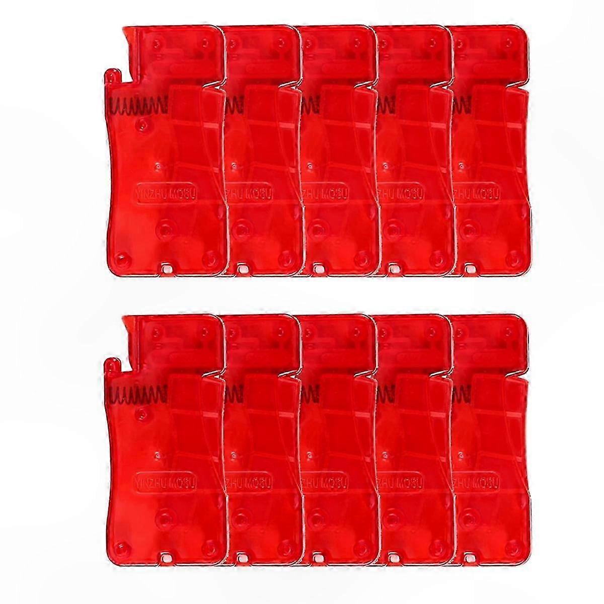 Hand Sewing Needle Threader Tool, 10pcs Red, Easy to Use for Quick Threading