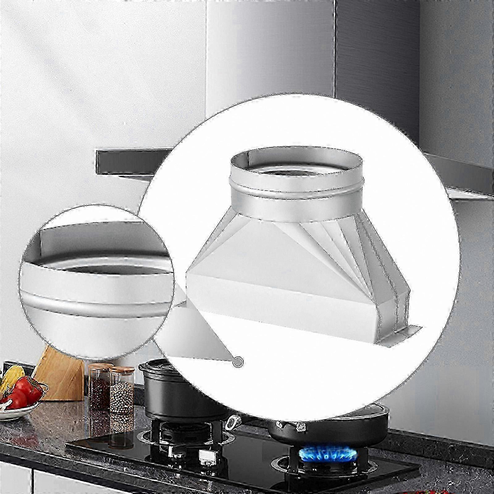 Galvanized Vent Transition Fitting for Rectangular to Round Ducts Easy Installation Adapter Edition 1128