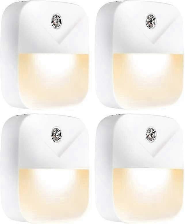 Night Light Led Plug Into Wall Sensor, Automated On & Off 4 Pack