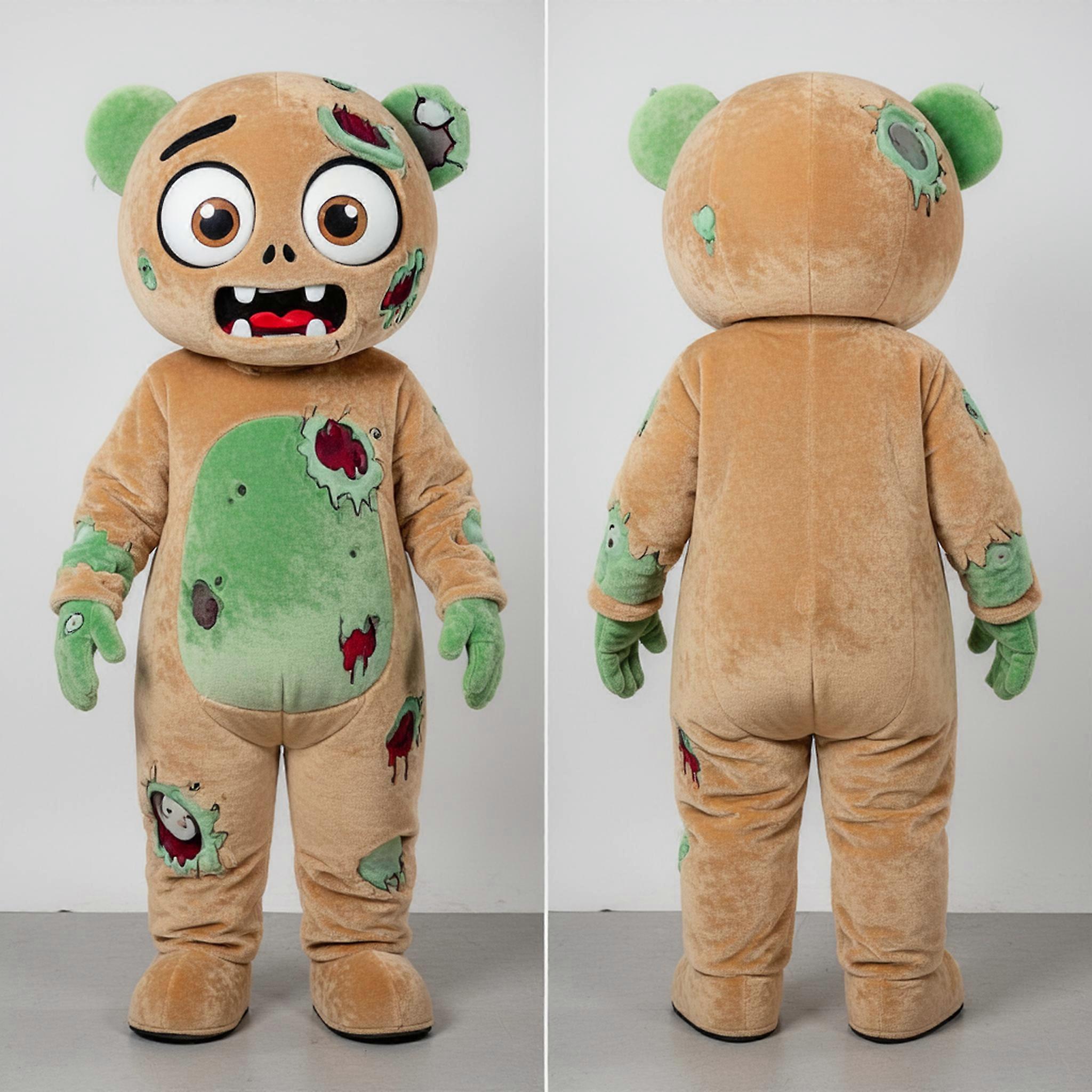 MASTICOT Tan Weathered Zombie Mascot