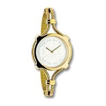 Dolce & Gabbana Lisbon naisten Watch analoginen kvartsi ruostumattomasta teräksestä ranne koru kulta kullattu DW0141