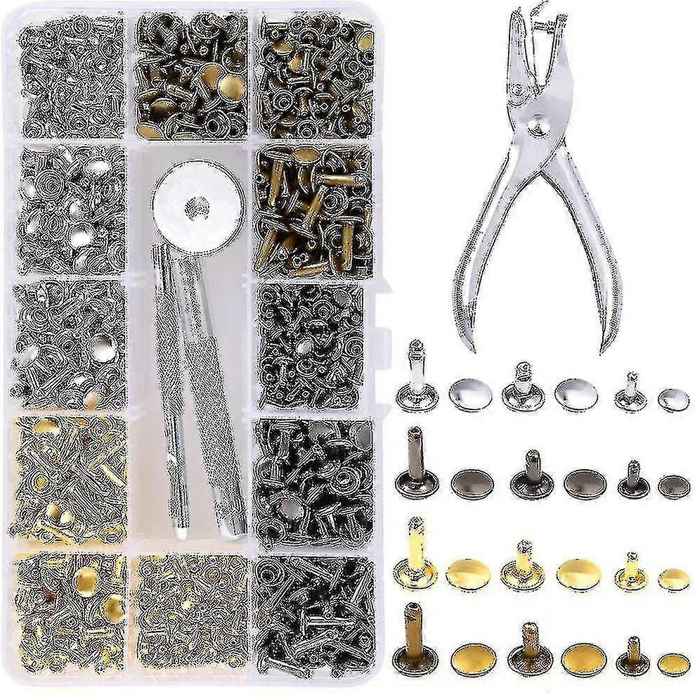360-Piece Leather Rivet Set With Tools