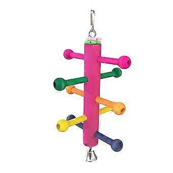 Parrot Climbing Ladder Toy Wooden Cage Climbing Toy for Chewing