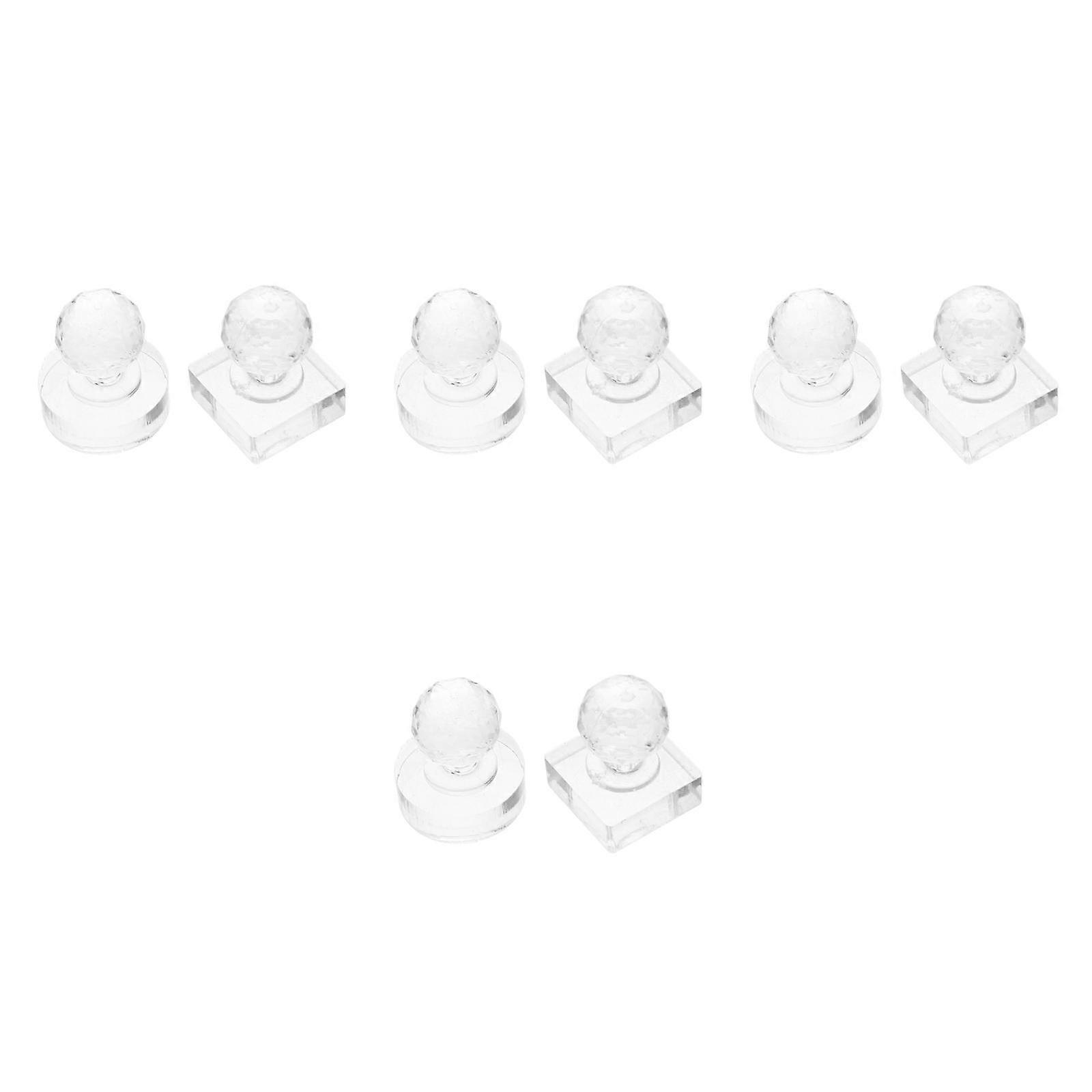 Eyeshadow Stamper Pressing Tool for Makeup Tools 8Pcs Clear Plastic Set
