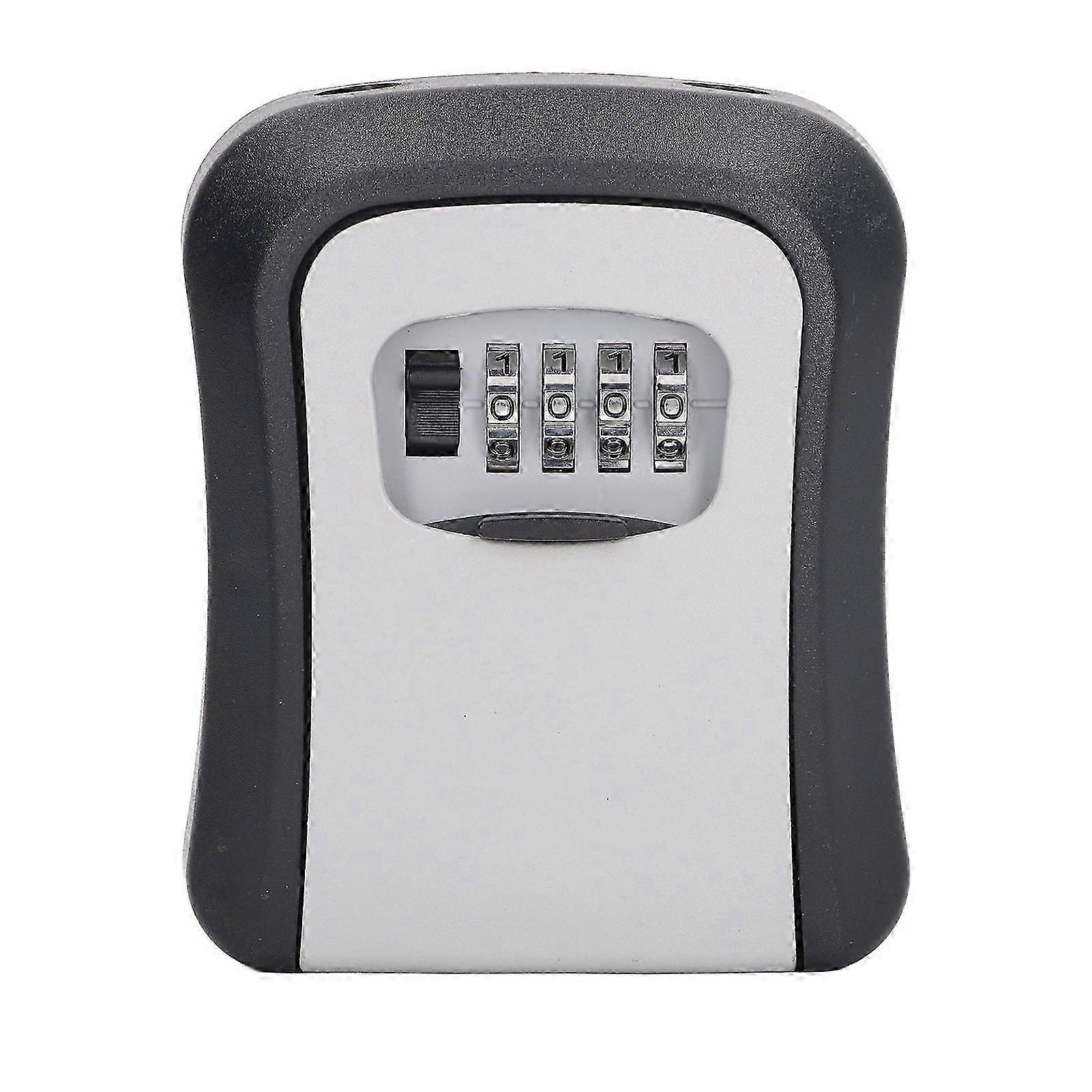 Key Lock Box 5in 4 Digit Combination Lockbox Resettable Code Key Box for Safety Storage