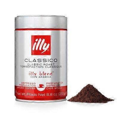 illy Classico Espresso Medium Roast Ground Coffee, 8.8 oz